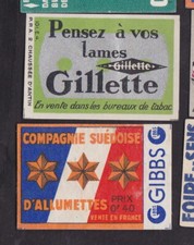 Ancienne étiquette Allumettes