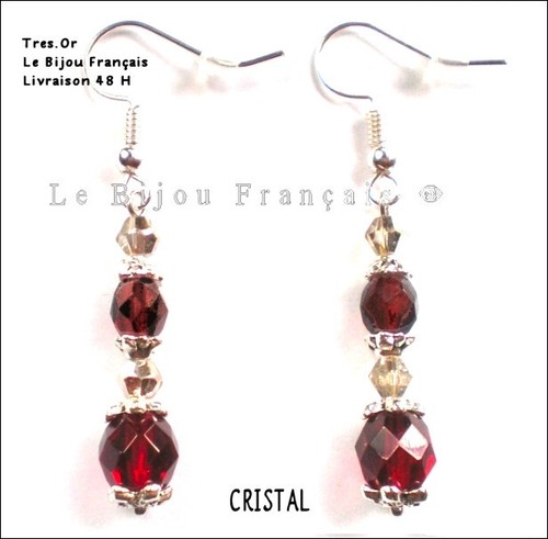 Boucles oreille cristal - boucles, d'oreille