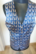 GILET HOMME TEX AVERY TAILLE  L - DROOPY  1997 SOIE  ET NYLON - BLEU