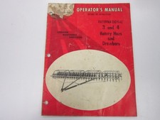 International 3 and 4 Rotary Hoes and Drawbars Vintage Operator's Manual