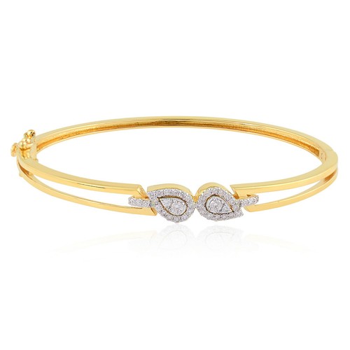Bracelet jonc diamant - jonc, cvd