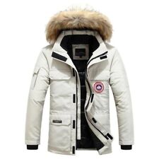 Manteau Capuche Hiver Homme Fausse Fourrure Veste Chaude Epaisse Mi-longue Coule