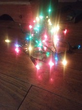 Guirlande Électrique Lumineuse Noël Ancienne  50 Lampes couleur musicale 