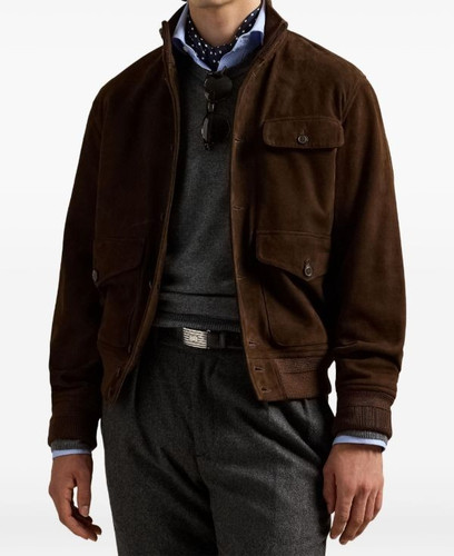 Veste cuir marron homme pur - veste,