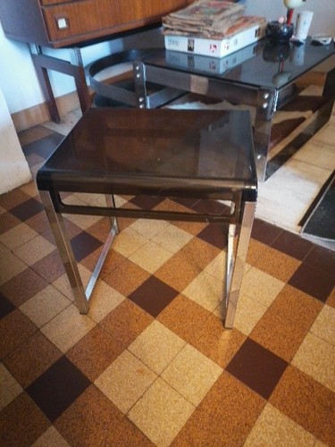 Bout canape plexi chrome - bout,