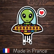 ALIEN MARTIEN SOUCOUPE VOLANTE OVNI UFO AUTOCOLLANT STICKER FPA101