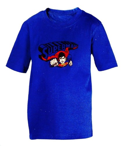 Shirt garcon superman bleu - t-shirt,