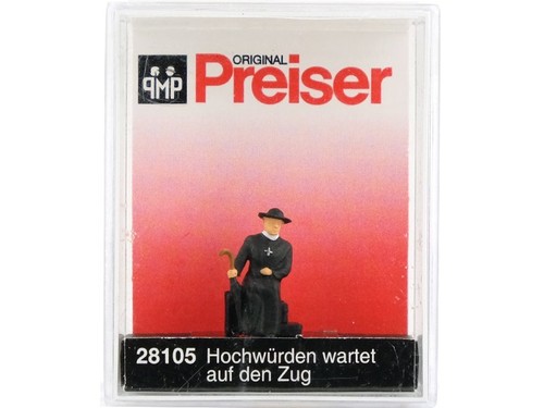 Preiser homme eglise assis - preiser, d'eglise