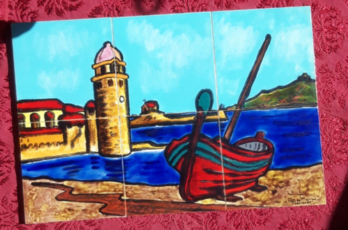 Panneau ceramique collioure - panneau,