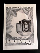Publicité de 1931 - Parfum LT PIVER Paris/la voix de son maître/miroir BROT 2667
