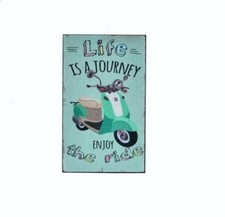 Tableau cadre bois Scooter -