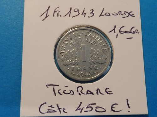 Tres rare monnaie 1 franc - monnaie,