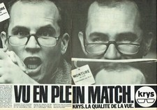 Publicité Advertising  820 1981 Opticiens Krys  lunettes montures (2p)