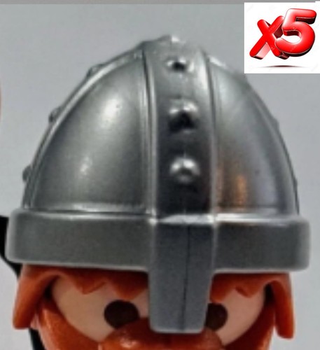 Casque playmobil gris - playmobil, x5