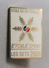 Insigne Broche Médaille de Ski ESF "ÉTOILE D'OR" LES GETS 2006 brevet niveau 
