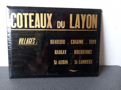 Ancienne plaque publicitaire - ancienne,