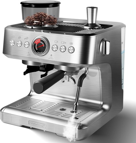 Espresso machine with - machine, grinder