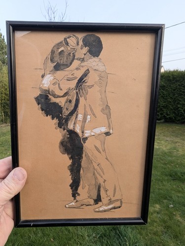 Dessin art déco musicien - art, –