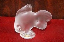 POISSON CRISTAL SIGNATURE CRISTALLERIE DE VANNES FRANCE