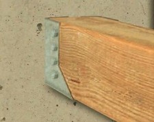 Sabot de charpente ailes intérieures pour poteau, solives, pannes, poutres