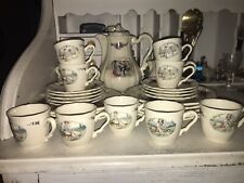 SARREGUEMINES OBERNAI SERVICE À DESSERT ET À CAFÉ POUR 9 PERSONNES 