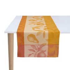 Bande De Table Arrière-pays melon Coton Le Jacquard Francais Revendeur