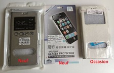 Lot de 2 Étuis Folio pour Asus Zenfone 4 Selfie ZD553KL + Film de protection