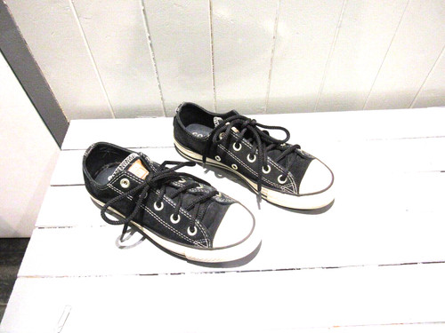 Baskets basses cuir noir p - baskets,