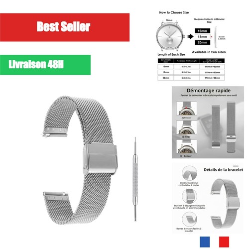 Bracelet montre maille