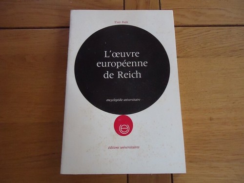 Oeuvre europeenne reich - oeuvre, dr