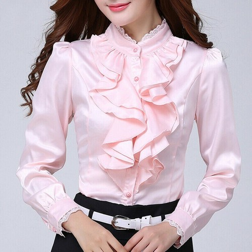 Femme satin chemisier - satin, faux