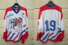 Maillot hockey porté Equipe de FRANCE militaire BATAILLON JOINVILLE shirt trikot