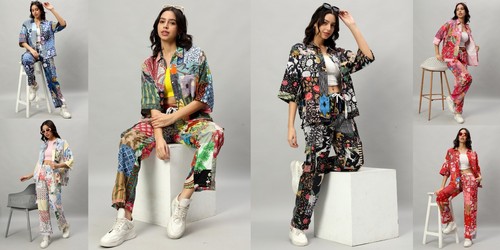 2pcs femme décontracté - femme,