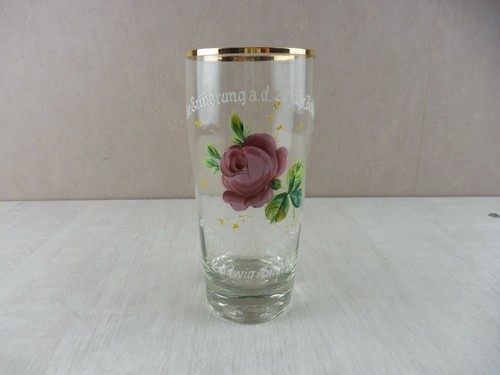 Ancien verre moulé décor - verre,