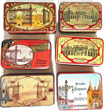 Lot de boites anciennes de BERGAMOTES de Nancy