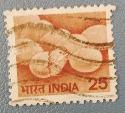 Timbre inde india 1979 - india, oeufs