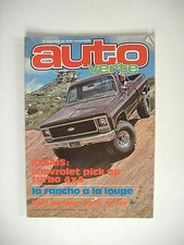 AUTO VERTE n°4 juillet 1979 MATRA SIMCA RANCHO-CHEVROLET SILVERADO PICK UP 4X4
