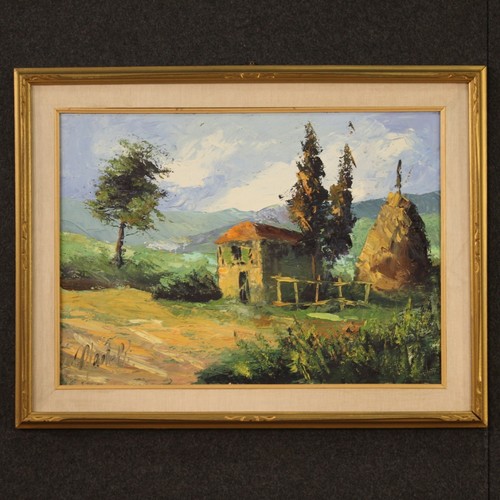 Tableau signé paysage