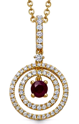 Pendentif jaune 14k avec - jaune,