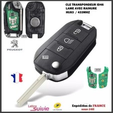 Clé Vierge Transpondeur ID46 Peugeot 208 308  2008 508 EXPERT 100% Testé HU83