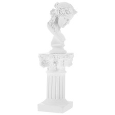  Ensemble de 1 statue de colonne romaine en résine, décoration intérieure,