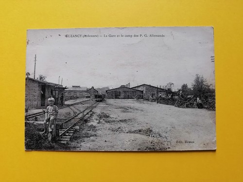 Cpa buzancy ardennes gare - cpa,