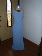 formal evening bridesmaid mother of bride sz M blue