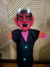 ANCIENNE MARIONNETTE LE DIABLE SATAN VINTAGE DISNEY