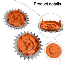 Enjoliveur de roue orange vif