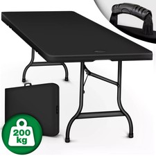 tillvex® folding table 180cm garden table buffet table camping table foldable