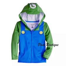 Luigi Hoodie Jacket Boy Girl