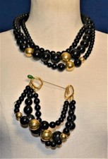 Vintage Doré Noir et Or