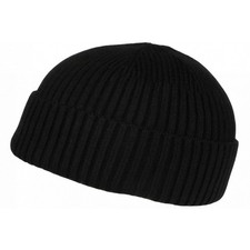 Bonnet Docker Noir en Laine