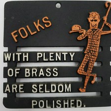 Vtg Cast Wall Trivet Kitchen